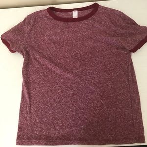 Burgundy Crop Top